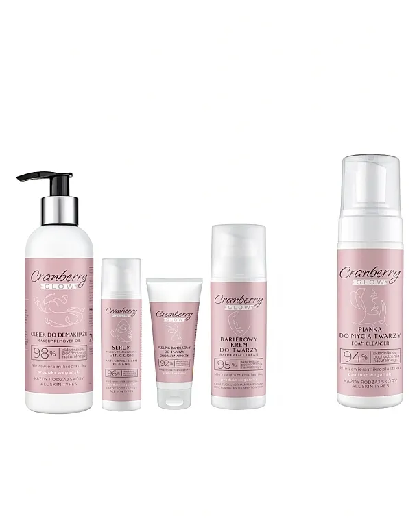 Nova Kosmetyki Cranberry Glow Komplet 'Praznični Sjaj', 5 proizvoda