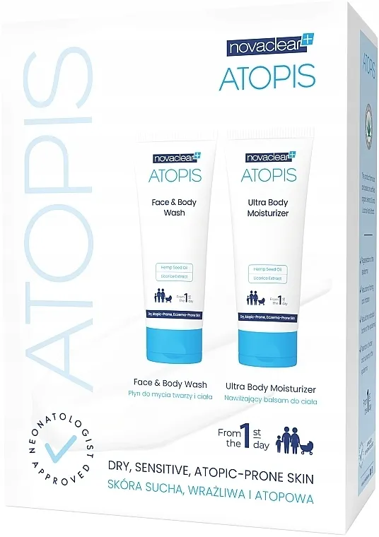 Novaclear Atopis (f/b/wash/200ml + b/lot/200ml) Set