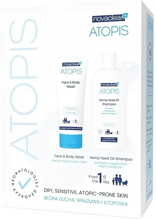 Novaclear Atopis (shm/250ml + f/b/wash/200ml) Set