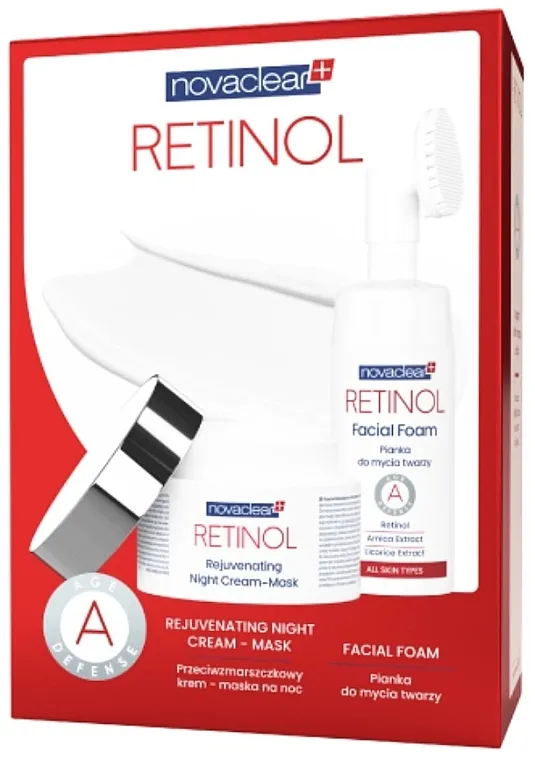 Novaclear Retinol Set (n/f/mask/50ml + f/foam/100ml) Komplet