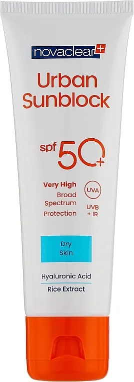 Novaclear Urban Sunblock Protective Cream SPF50 Krema za sunčanje za suhu kožu