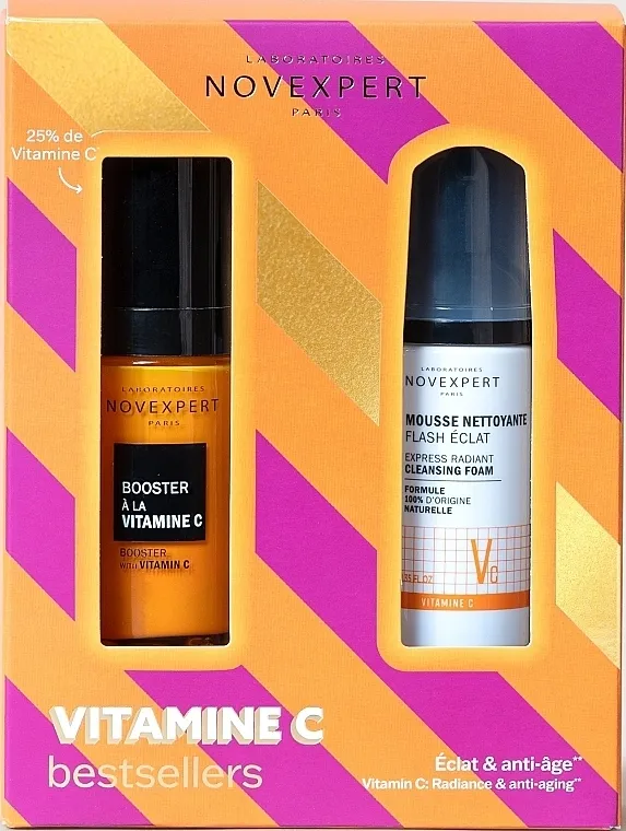 Novexpert Vitamin C (ser/30ml + cl/foam/40ml) Set za negu lica