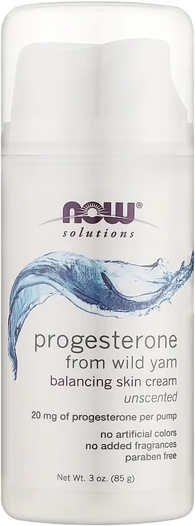 Now Foods Solutions Cream Progesterone Uravnotežujuća krema sa progesteronom