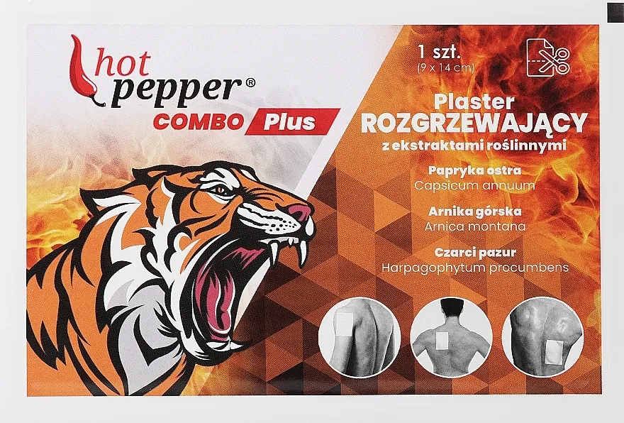 Ntrade Hot Pepper Combo Plus Plaster Grejanje flaster, 14x9 cm
