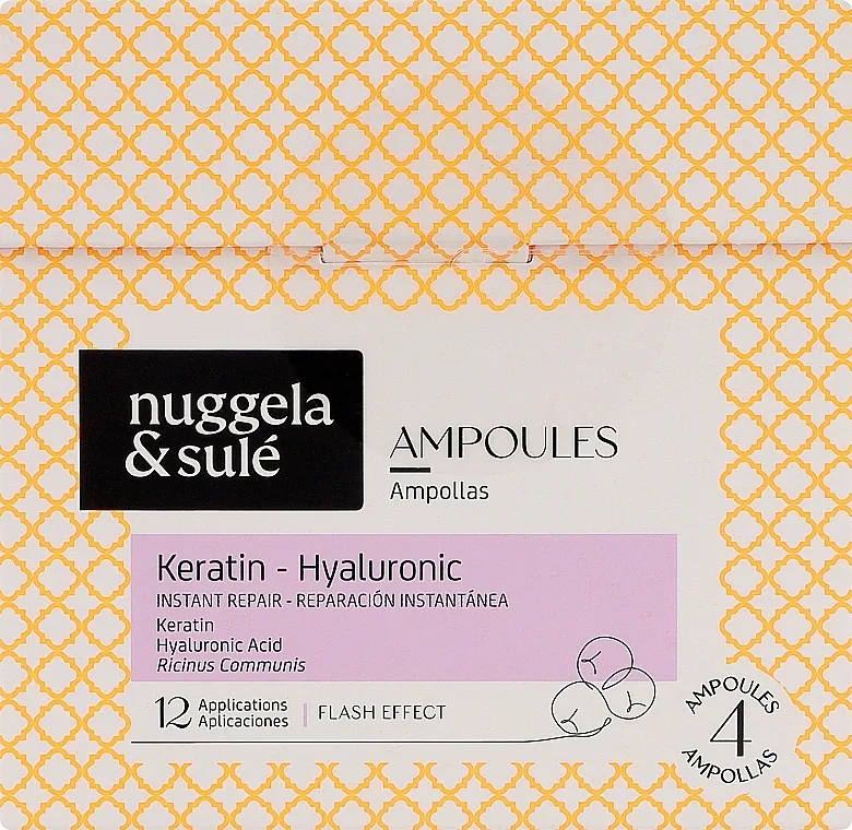 Nuggela &amp; Sule Hair Keratin Hyaluronic Ampoule Pack Set ampula za kosu sa keratinom i hijaluronskom kiselinom