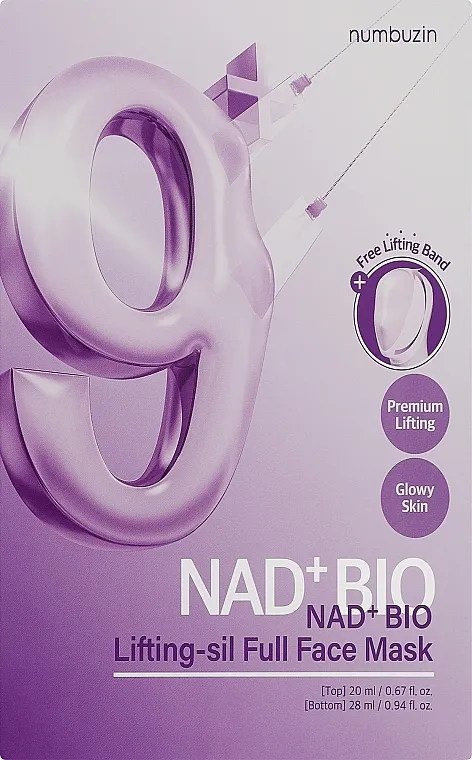 Numbuzin No.9 NAD+ Bio Lifting-sil Full Face Mask Set maski za lice