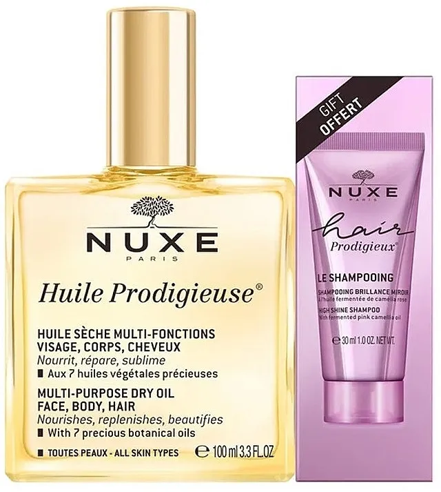 Nuxe Huile Prodigieuse (oil/100ml + shm/30ml) Komplet