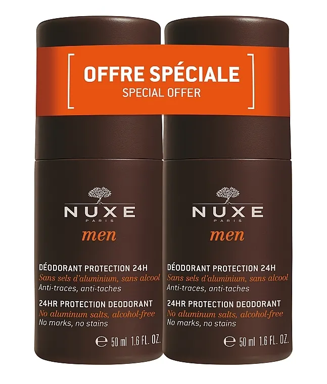 Nuxe Men 24hr Protection Deodorant (deo/2x50ml) Set