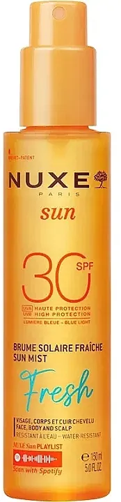Nuxe Sun Refreshing Sun Mist SPF30 Sprej za zaštitu od sunca za lice, telo i kožu glave