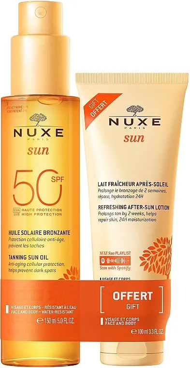 Nuxe Sun SPF 50 (b/oil 150 ml + b/lot 100 ml) Set