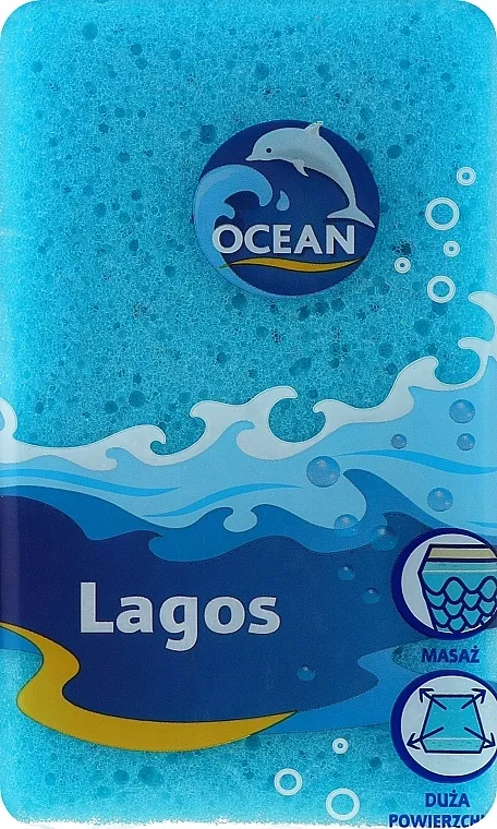 Ocean Sunđer za masažu Lagos, plavo-beli