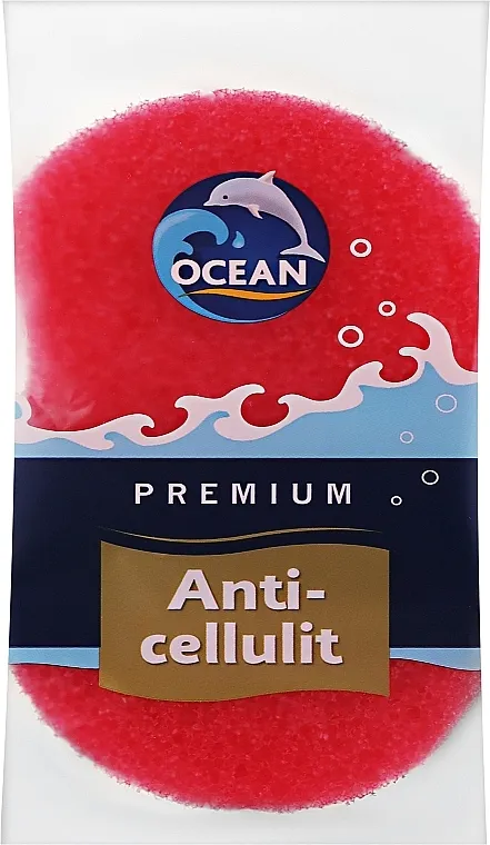 Ocean Sunđer za masažu protiv celulita, crvena
