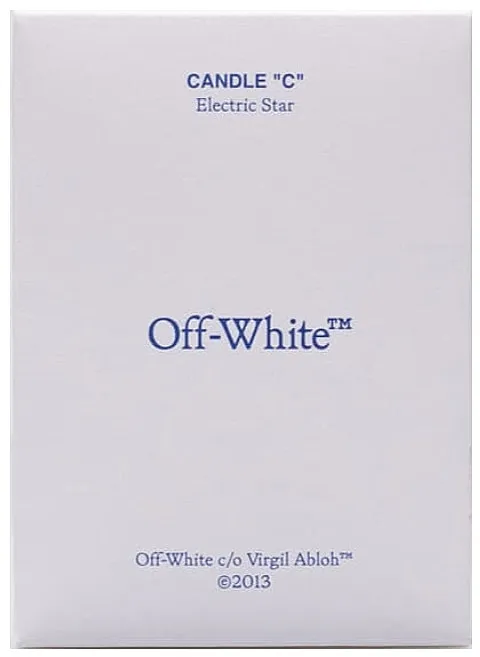 Off-White Candle C Electric Star Mirisna sveća