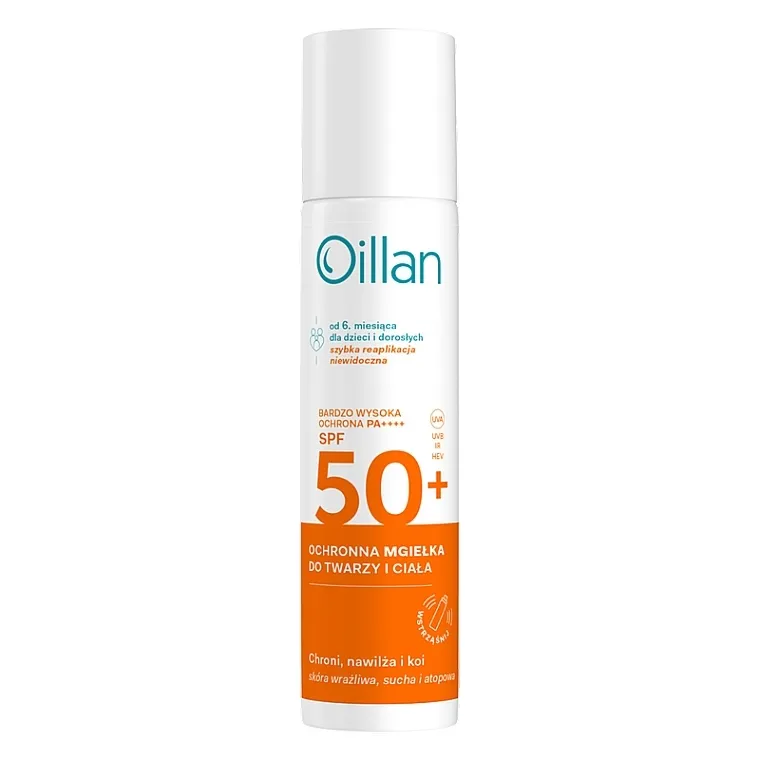 Oillan Sun Spf50+ Zaštitna maglica za lice i telo