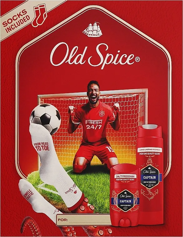 Old Spice Captain Footballer (deo/50ml + sh/gel/250ml + socks) Set