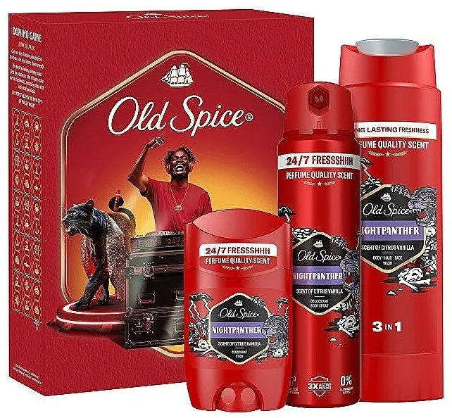 Old Spice Night Panther (deo/50ml + deo/spray/150/ml + sh/gel/250ml) Set