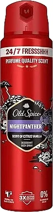 Old Spice Night Panther Deodorant Spray Dezodorans aerosol