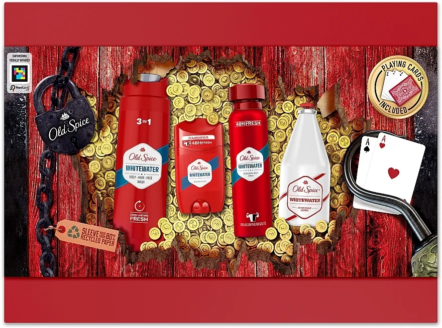 Old Spice Whitewater (deo/50ml + deo/spray/150ml + sh/gel/250ml + ash/lot/100ml) Set