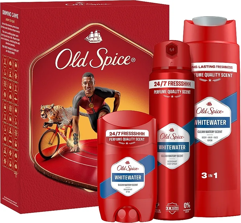 Old Spice Whitewater Ironman (deo/50ml + deo/spray/150ml + sh/gel/250ml) Set