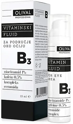 Olival Vitamin Fluid B3 For Eye Area Vitaminski fluid B3 za predeo oko očiju