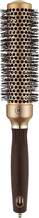 Olivia Garden Expert Blowout Speed Wavy Bristles Gold Brown 35mm Četka