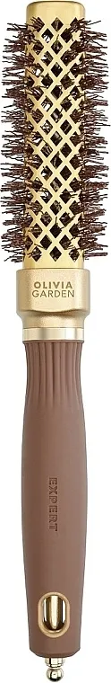 Olivia Garden Expert Blowout Straight Wavy Bristles Gold &amp; Brown Termo četka, 20 mm