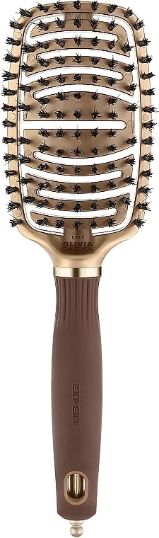 Olivia Garden Expert Care Flex Boar Bristles Gold Brown Četka za kosu