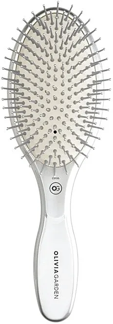 Olivia Garden Expert Care Oval Nylon Bristles Silver Četka za kosu