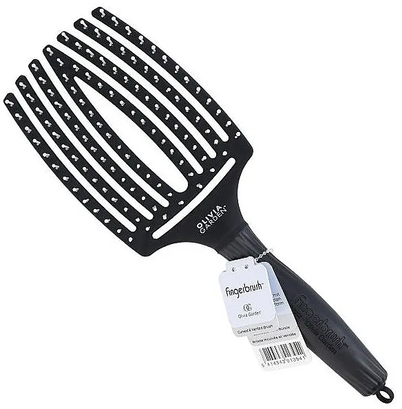 Olivia Garden Finger Brush Large Black Četka