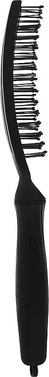Olivia Garden Finger Brush Medium Black Četka za oblikovanje sa duplim najlonskim čekinjama
