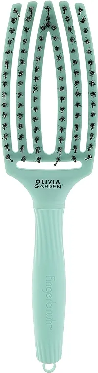 Olivia Garden Fingerbrush Combo Nineties Fizzy Mint Četka za kosu kombinovana, zelena