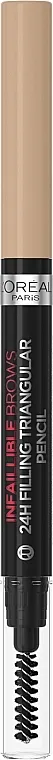 Olovka za obrve L'Oreal Paris Infaillible Brows 24H Filling Triangular Pencil