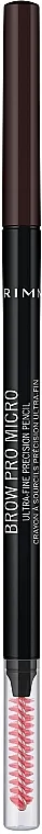 Olovka za obrve s četkicom Rimmel Brow Pro Micro