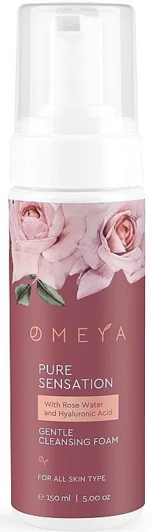 Omeya Pure Sensation Gentle Cleansing Foam Pena za čišćenje lica sa ružinom vodicom i hijaluronskom kiselinom