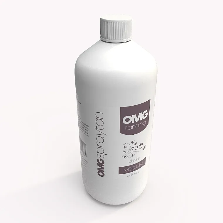OMG Spray Tan Lotion Desire Medium Profesionalni losion za samopotamnjivanje namenjen za korišćenje sa HVLP opremom za samopotamnjivanje ili sa airbrush-om