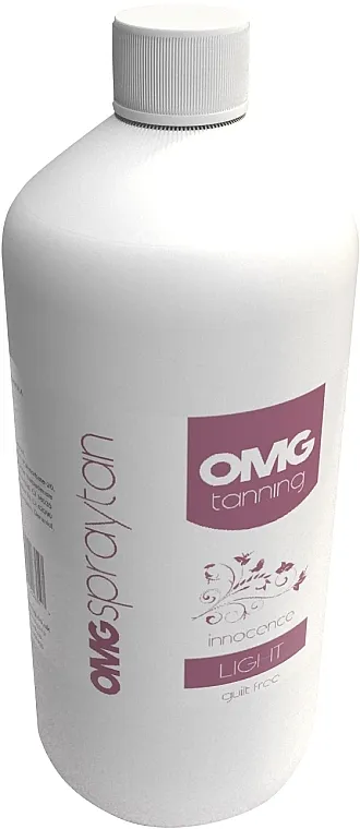 OMG Spray Tan Lotion Innocence Light Profesionalni losion za samopotamnjivanje, namenjen za upotrebu sa opremom za samopotamnjivanje HVLP ili aerografom