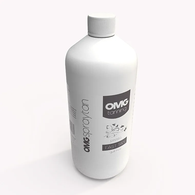 OMG Spray Tan Lotion Presto Fast Brzi profesionalni sprej-losion za samopotamnjivanje, namenjen za korišćenje sa HVLP opremom za samopotamnjivanje ili aerografom