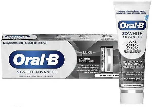 Oral-B 3D White Advanced Luxe Charcoal Toothpaste Ugljena pasta za zube
