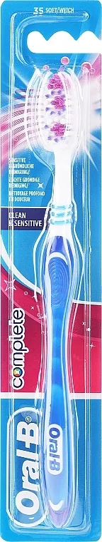Oral-B Complete Clean&amp;Sensitive Soft Toothbrush četkica za zube, mekana, tamnoplava