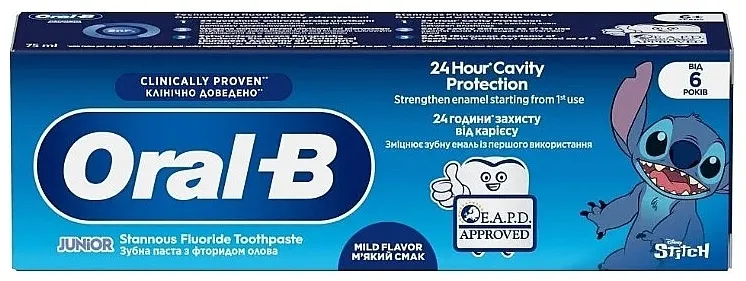 Oral-B Junior 24 Hour Cavity Protection Pasta za zube sa kositrom fluoridom, 6+