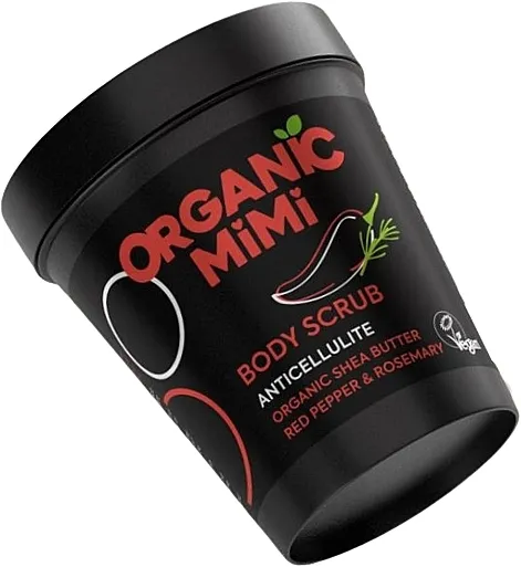 Organic Mimi Body Scrub Anticellulite Red Pepper &amp; Rosemary Piling za telo protiv celulita "Paprika i ruzmarin"