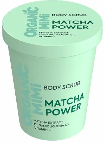 Organic Mimi Body Scrub Matcha Power Piling za telo Matcha Power