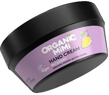 Organic Mimi Hand Cream Recovery Mango &amp; Basil Krema za ruke obnavljajuća "Mango i bosiljak"