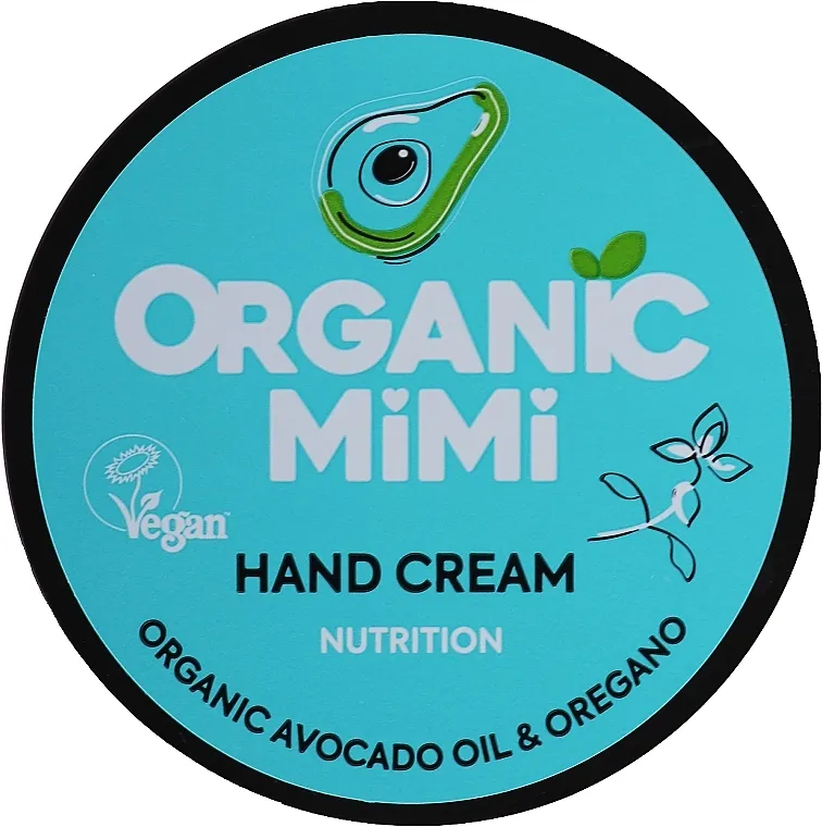 Organic Mimi Organic Avocado Oil &amp; Oregano Nutrition Hand Cream Hranljiva krema za ruke "Ulje avokada i oregano"