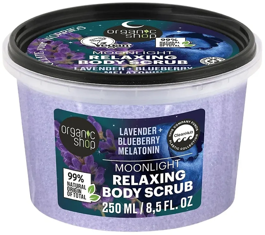 Organic Shop Dreamy Nights Collection Sleeping Moonlight Relaxing Body Scrub Piling za telo
