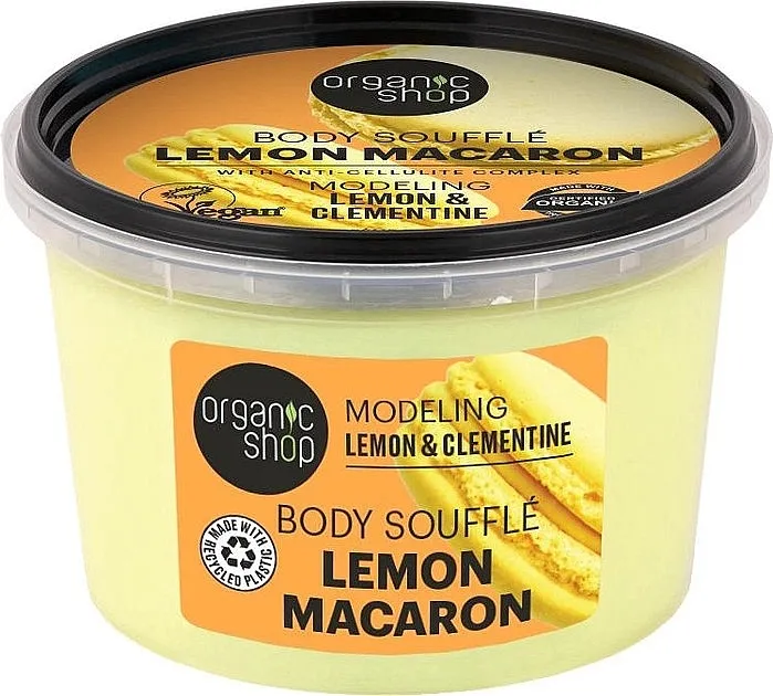 Organic Shop Lemon Macaron Body Souffle Modelirajući sufle za telo Limun i Mandarina