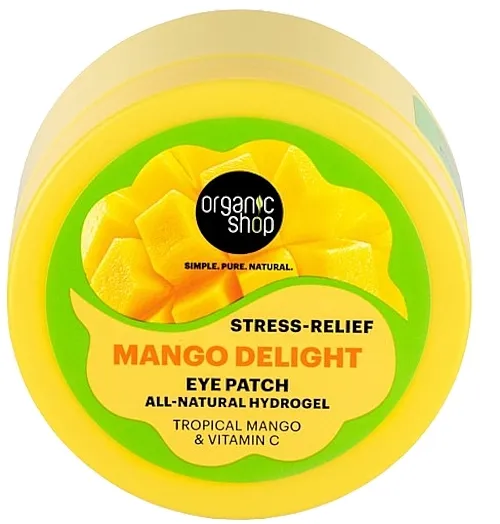 Organic Shop Mango Delight Eye Patch Hidrogel flasteri za predeo oko očiju Mango Delight