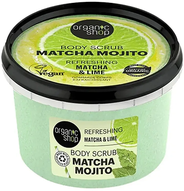 Organic Shop Matcha Mojito Body Scrub Piling za telo sa mačom i limetom