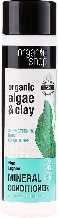 Organic Shop Organic Algae and Pearl Mineral Conditioner Balzam za kosu "Jačanje. Plava laguna"