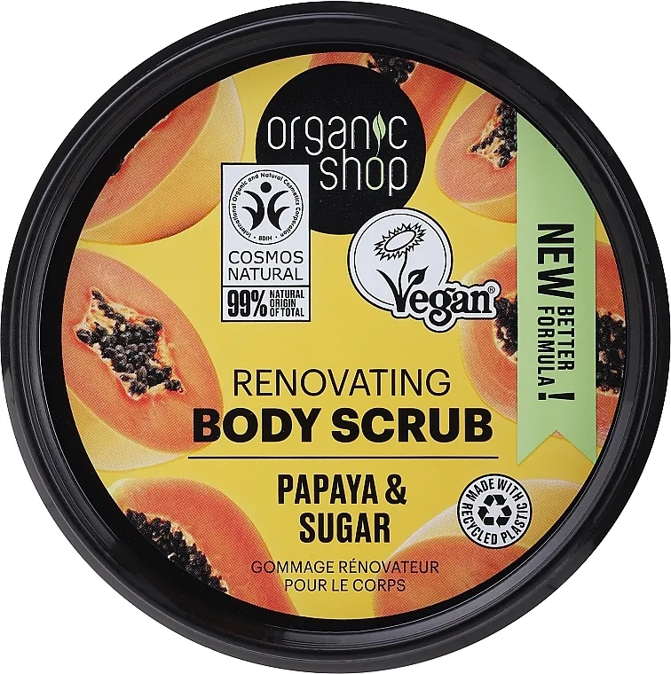 Organic Shop Papaya &amp; Sugar Body Scrub Scrub za tijelo "Papaja i šećer"